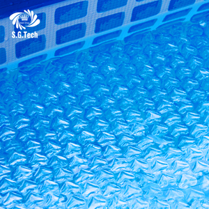 Cubierta de Piscina de Burbujas de PE Ligera Personalizada por el Fabricante con Enrollador Manual a Prueba de Polvo para Piscinas - Product Image 3