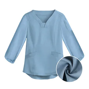 Ai-Mich卸売ファッショナブルな新しいスタイルの看護師の制服パターンデザイン女性病院の医師スタッフは看護師の制服をこすります