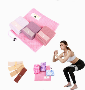 Fascia elastica per il Fitness Color rosa Color crema marrone con fascia sportiva resistente all'anca - Product Image 2