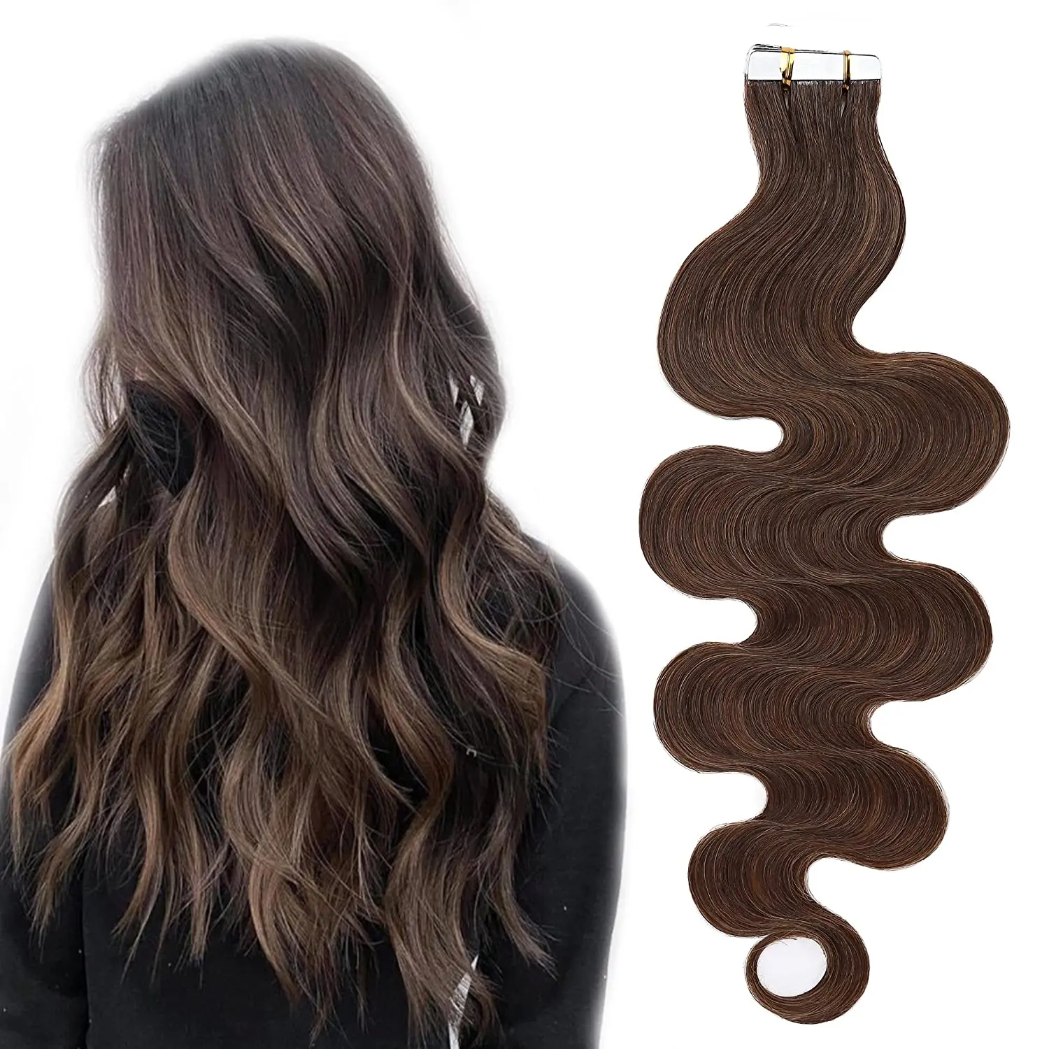 Wholesale hot selling remy hair extensions tape in hair extensions 100 human hair