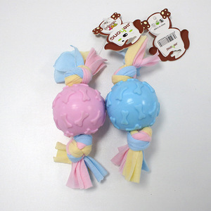 2024 הסיטונאי פעילות חכם כלב חבלים לועסים צעצוע tpr לעג קטן ובינוני תערובת כותנה ביס חבל כלב כדור - Product Image 5