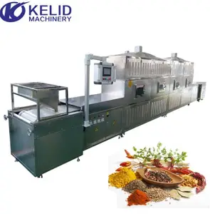 Microwave Dried Scallion Dehydrated Vegetables Spring Onion Powder Sterilization Machine