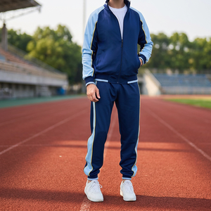 Custom Logo Bulk Unisex Casual Winter Lightweight Quick Dry <b>Elastic</b> <b>Waist</b> Polyester/Cotton Jogger Sportswear Men's Tracksuit - Product Image 3