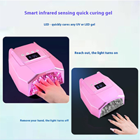 2025 Salon sans fil sèche-ongles manucure professionnel Base en métal 98W sans fil Rechargeable UV LED lampe de polymérisation des ongles
