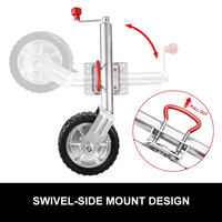 Roue de remorque jockey 1000 lb, cric de levage pour remorque avec roue de 8 pouces, cric de remorque pour caravane, bateau, roue de remorque jockey