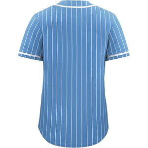 Pinstripe Baseball Jersey Unisex Adult Breathable Button Down Team Sports Uniform - Product Image 2