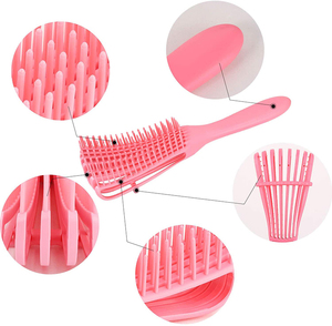 Jadeemperss blanco Eco y peine conjunto masaje desenredar el <span class=keywords><strong>cabello</strong></span> rizado desenredar el pelo <span class=keywords><strong>cepillo</strong></span> <span class=keywords><strong>de</strong></span> cerdas/ - Product Image 4
