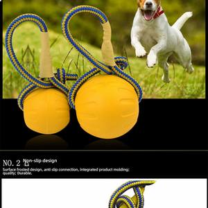 Dayanıklı EVA köpük çiğnemek dayanıklı içi boş top halat açık interaktif oyuncak Pet çiğnemek oyuncaklar <span class=keywords><strong>Kong</strong></span> köpek oyuncaklar diğer - Product Image 4