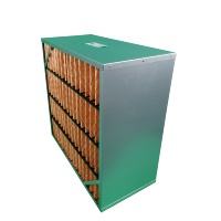 Filtre plissé en tissu non tissé avec maille métallique laminée et cadre en aluminium pour systèmes CVC commerciaux et industriels