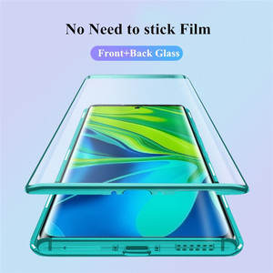 Doppia Faccia di Vetro 360 Della Copertura Completa di Adsorbimento Magnetico Struttura In Metallo Involucro Accessori Cassa Del Telefono Mobile <span class=keywords><strong>Per</strong></span> <span class=keywords><strong>Xiaomi</strong></span> <span class=keywords><strong>Redmi</strong></span> Nota <span class=keywords><strong>9S</strong></span> - Product Image 3