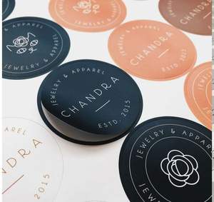 Pâte adhésive d'autocollant de cachetage de décoration de boîte d'emballage de cuisson de papier d'étiquette de gâteau fait main pour l'emballage efficace - Product Image 1