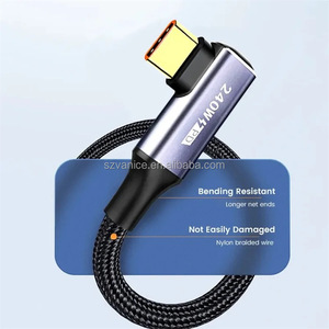 Codo <span class=keywords><strong>doble</strong></span> tipo <span class=keywords><strong>C</strong></span> a tipo <span class=keywords><strong>C</strong></span> PD 240W línea de carga rápida 1M teléfono Cabos <span class=keywords><strong>USB</strong></span>-<span class=keywords><strong>c</strong></span> <span class=keywords><strong>Cable</strong></span> Para Celular Kabel Data Cabo 100W <span class=keywords><strong>Cable</strong></span> DE LA <span class=keywords><strong>USB</strong></span>-<span class=keywords><strong>C</strong></span> - Product Image 5