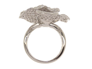 Anillo de Diamantes Naturales de Oro de 18K de Alta Calidad, Diseño de Flor, Lujoso, para Compromiso, Fiesta, Boda, Regalo, Joyería Exquisita y Moderna - Product Image 5