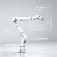 Bras robotisé Hirobot à longue portée personnalisé, commande PLC, charge utile élevée, manipulateur de soudage avec moteur et boîte de vitesses