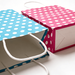 Sac de shopping classique personnalisé à pois, impression numérique, sac de transport pliable, sac de shopping de marque, fabricant en gros - Product Image 3