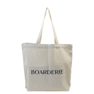 Sac shopping en toile blanche grande capacité, réutilisable, écologique, avec logo imprimé personnalisé - Product Image 2