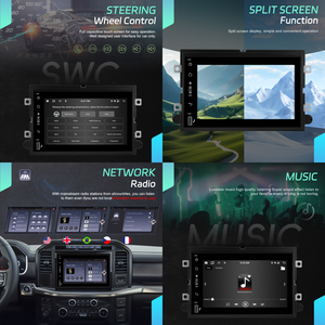 Podofo para Ford F150 F250 F350 Fusion Taurus /Freesatr 6 + 128G 7 ''Android Car Radio Wireless Carplay/Android Auto GPS WiFi OEM - Product Image 3