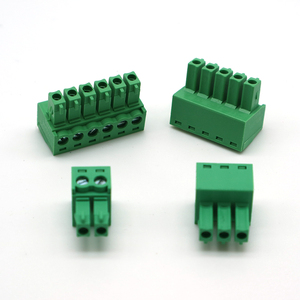 Sản Xuất Tại Trung Quốc 2 Cực 3.81Mm Bảng Mạch In Bảng Mạch Đầu Nối Có Thể Cắm Cáp Khối Đầu Cuối Với Màu Xanh Lá Cây - Product Image 5