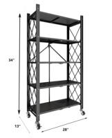 BLUEHILL Étagère en fil métallique à 3 niveaux pour cuisine avec roulettes