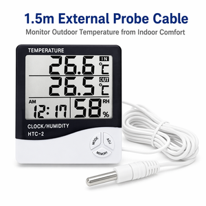 Termómetro portátil para dormitorio, probador de temperatura para guardería, termómetro <span class=keywords><strong>Digital</strong></span> para uso en cocina - Product Image 1