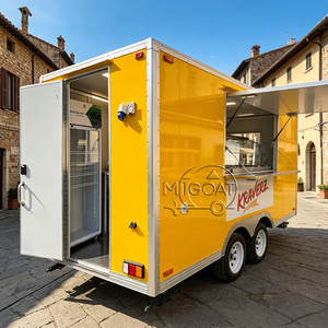 Remorque à bulles innovante, bar à alcool mobile pour le service du vin avec réfrigérateur <span class=keywords><strong>sous</strong></span> comptoir, unité murale entièrement isolée - Product Image 1