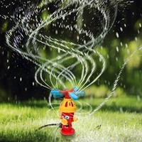 Jouets d'été aquatiques d'extérieur : Arroseurs de pelouse en plastique en forme de cactus, de poteau d'incendie et d'escargot – Cadeaux ludiques