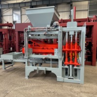 Machine à blocs de ciment hydraulique automatique QT4-15, utilise la matière première sable et cendres volantes, équipement de fabrication de briques haute densité sans cuisson