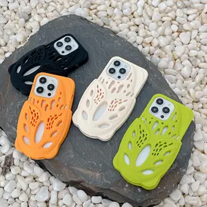 Casing lembut silikon desain sepatu lubang, untuk IPhone 14 13 12 Pro Max 11 14Pro 13Pro I Phone IPhone14 Aksesori penutup tahan guncangan