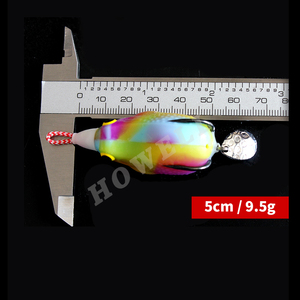 เหยื่อ<span class=keywords><strong>ตก</strong></span><span class=keywords><strong>ปลา</strong></span>รูปกบปลา<span class=keywords><strong>ช่อน</strong></span>พร้อมเลื่อมสปินเนอร์ขนาด50มม. 9.5ก. - Product Image 4