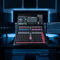 Table de mixage audio numérique 16 canaux IPALEAD MC-616, construction en plastique, plusieurs types d'interfaces (XLR/TRS/RCA), son surround, 48V