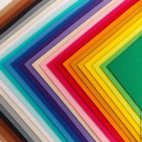 Rouleau de feutre rigide en polyester non tissé coloré, tissu feutré aiguilleté pour l'intérieur automobile