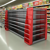 Tête de gondole Unité promotionnelle pour les étagères de supermarché Garnitures de magasin et présentoir pour l'épicerie au détail épicerie de proximité