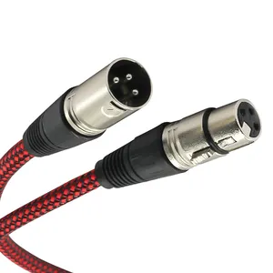 Tùy chỉnh 3M 10M 100M Shiled Âm Thanh Stereo 3PIN Nối Microphone Pháo Jack DMX XLR Cáp