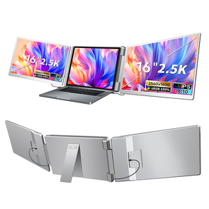 Tri Portable <b>Monitor</b> for Laptop Triple Screen with 16 Inch 2.5K Laptop <b>Monitor</b> - Product Image 1
