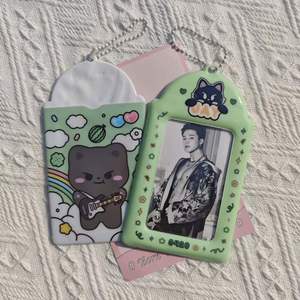 New Customized Design Cute Korea Style PVC Card Cover Case K-Pop Photo Card and Credit Card Holder for Star Photo Collect - Product Image 6