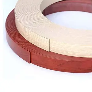 Customized Wood Grain Matt Pvc Plastic Wood Grain Edge Strips Price