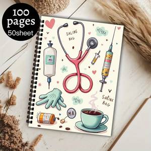 Cuaderno Personalizable con Espiral, Diario Laminado con Encuadernación Plana para Gestión de Proyectos, Horarios de Trabajo, Regalo - Product Image 2