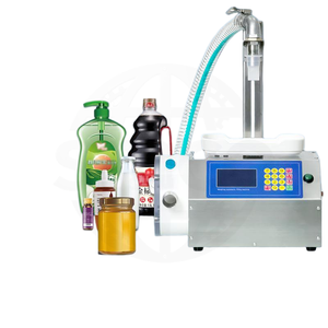Máquina de llenado de líquidos pequeña para miel, pasta de sésamo, pasta de pera, salsa de harina y pasta de silicona de alta viscosidad en tarros - Product Image 5