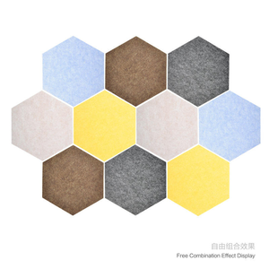 Panneaux acoustiques professionnels en feutre 100 % polyester pour murs, avec placage bois intérieur, pour armoires et autocollants muraux - Product Image 2