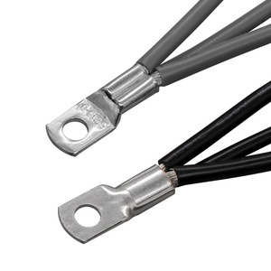 Konektor Spade Tembaga Berlapis Timah 6.3mm yang Dapat Disesuaikan, Terminal Cincin (250/187/110) Kabel Elektronik Berisolasi PVC-OEM - Product Image 1