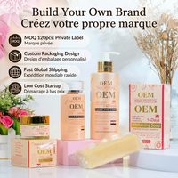 Kit de Soins Vegan Éclaircissant au Jaune d'Œuf et à la Carotte pour Peaux Noires Africaines, Vitamine C, Anti-Taches pour Visage et Corps, OEM ODM, Faible MOQ 120 Pièces
