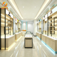 Vitrinas para Ópticas con Iluminación LED, Estantes para Exhibición de Gafas, Muebles para Tiendas de Gafas de Sol