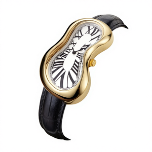 Nouvelle montre en acrylique ovale torsadée Y2K Alien, mode masculine et féminine, haut de gamme, étanche, niche, quartz antique - Product Image 1