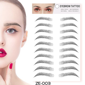 Eyebrow Tattoo ZE-008 Waterproof Natural 3D Brow Stickers For Women - Product Image 5