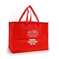 Sac isotherme imperméable en PVC avec fermeture à lacets, capacité 15L, avec poignées en sangle pour la livraison de nourriture, les pique-niques et le transport d'épicerie