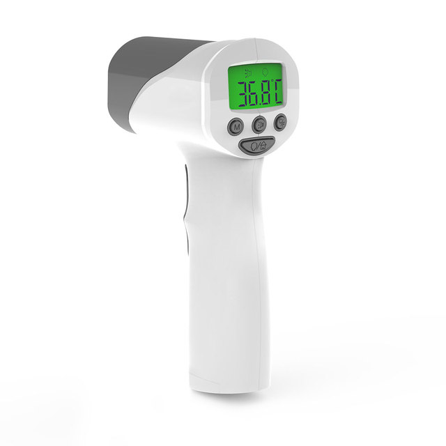 High Sensitivity Digital Medical Infrared Forehead Thermometer Handheld Non-Contact Clinical Thermometer Manual Metal Electric