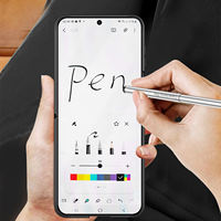 Casing ponsel Samsung, untuk Samsung Galaxy Z flip 5 z flip 6 casing ponsel magnetik engsel lipat semua termasuk kulit terasa PC dengan kotak pena