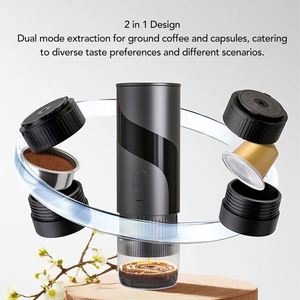 Cafetera Eléctrica Portátil USB-C con 20 Cápsulas de Café en Polvo Autocalentables, Impermeable IPX5, de Plástico, Automática, para Auto - Product Image 4