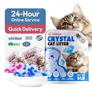 Litière pour chat en gel de silice cristallin sans poussière, vente en gros - Product Image 1