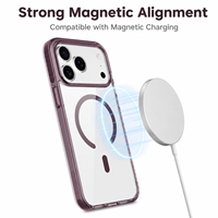 Étui magnétique en stock, protection transparente étanche 17 Echo Tec pour téléphone, anti-chute 3M, anti-rayures, TPE TPU, compatible charge sans fil, protection caméra